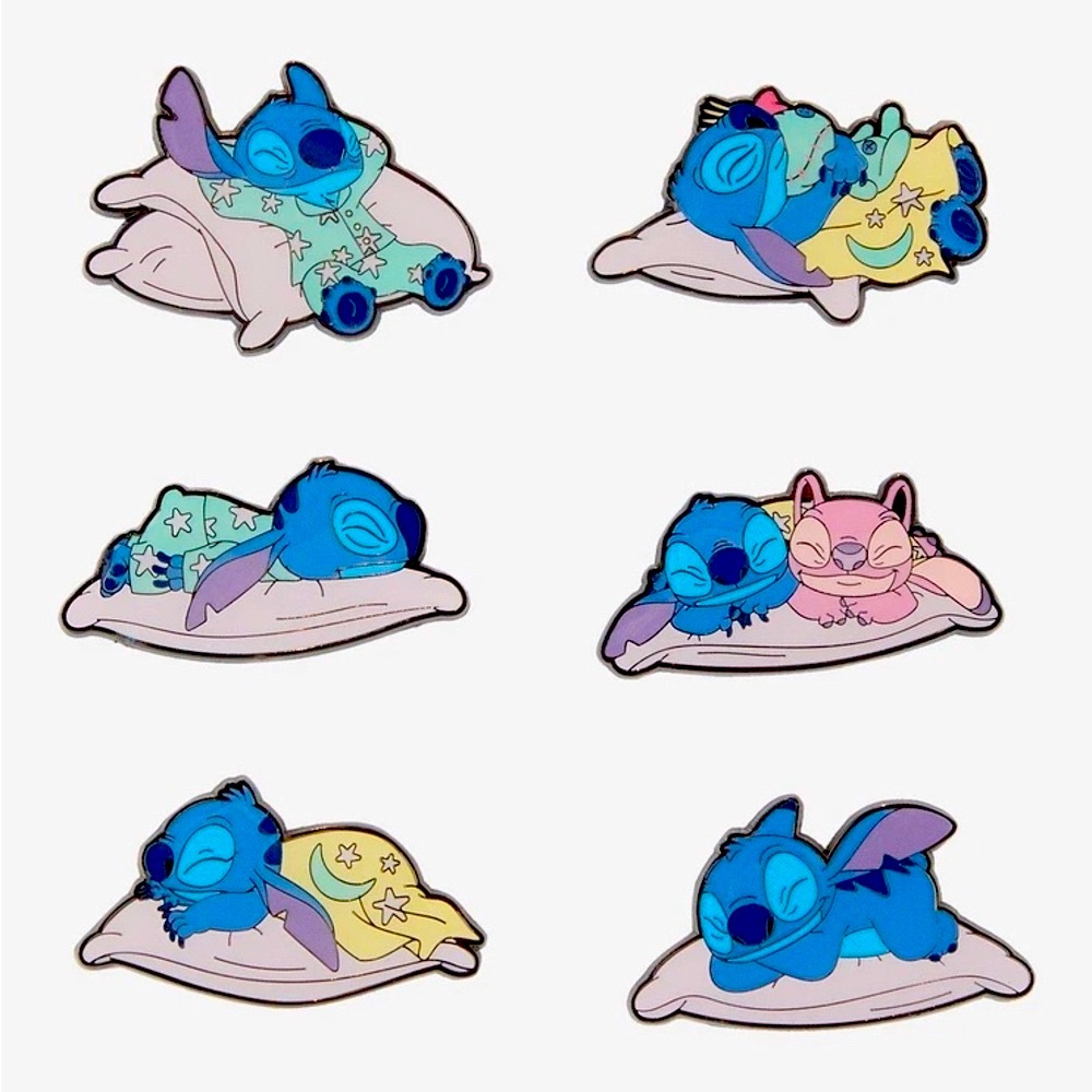 🏰 New! Loungefly Sleepy Stitch Mystery Pin